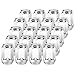 PUENGSI Wheel Lug Nuts 1/2 x 20 - Chrome Bulge Acorn Lug Nuts - 1.38" Tall 3/4" Hex, Compatible for Jeep Wrangler TJ YJ CJ JK Trucks Ford Mustang Ranger Dodge Ram 20Pcs