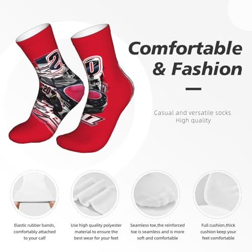 Christopher Bell 20 Running Socks Athletic Ventilating Comfort Fit Performance Cool Wicking Crew Socks for Unisex4