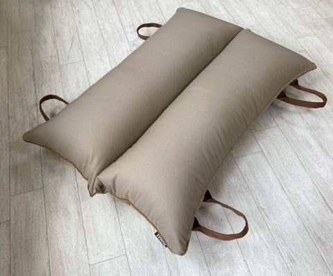 ペット(犬向け)用介護クッション「RAKU2」 スモーキーベージュ Mサイズ