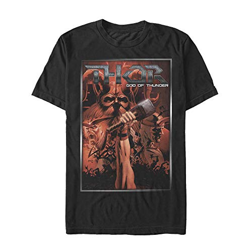 T-shirt Thor Marvel pour homme avec imprimé poster artistique imprimé