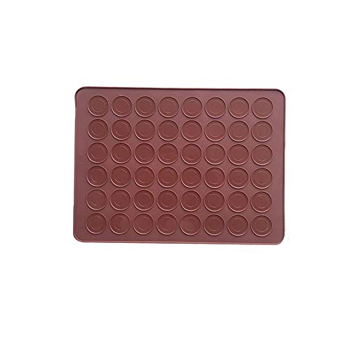 48 Holes Capacity Food Grade Silicone Macaron Baking Sheet Pad Mould Kitchen Tool Accessories Non Stick, for Biscuit Macaroon Creative Pastry Cupcake Dessert