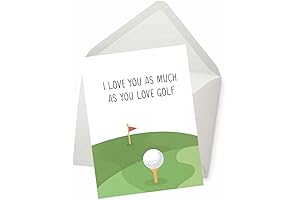 I Love You as Much as You Love Golf: Humorous Golf Card for Valentine's Day