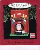 Hallmark Keepsake Ornament QX4769: LEGO Fireplace with Santa (1995)