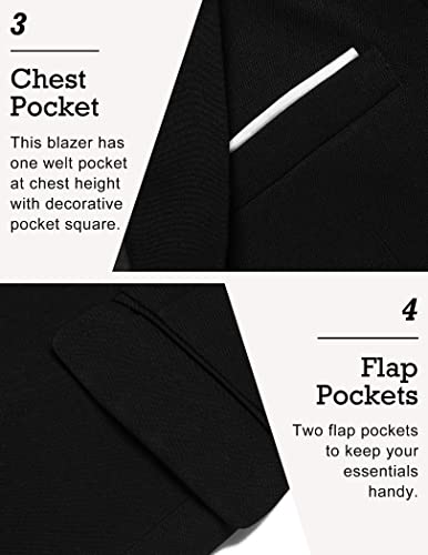 image for COOFANDY Men's Blazer Casual Sport Coats Slim Fit One Button Suit Jack
