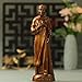 San Martin de Porres Saint Statue Antique Style Wood Carving Handmade Home Deco Religious Catholic Figurines Religious Gifts Catholic