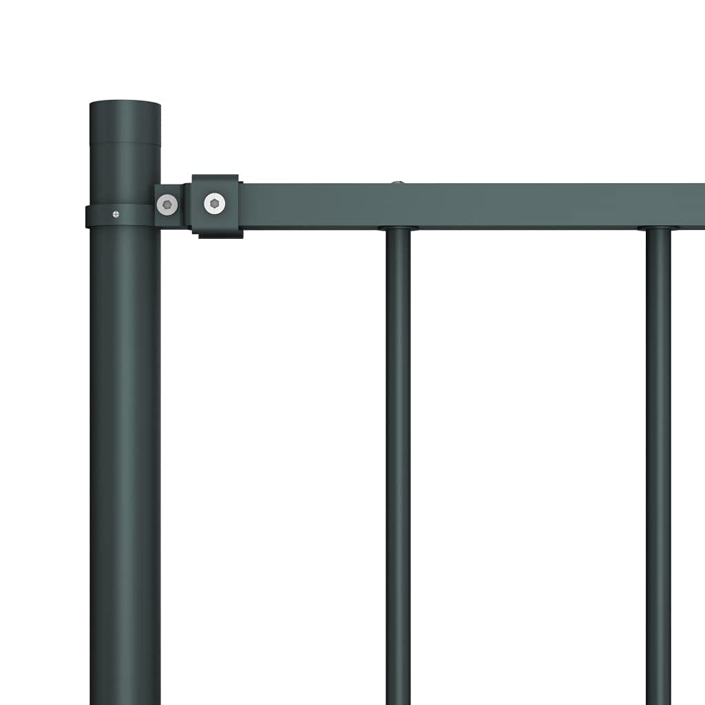 vidaXL Zaunelement Woerden mit Pfosten Stahl 1,7 x 0,75 m Anthrazit