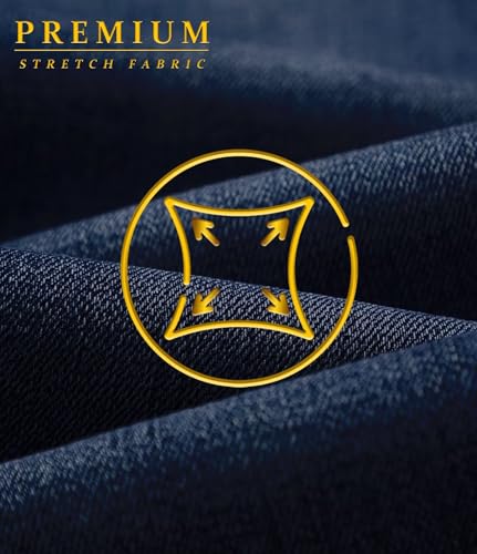 Image of ETHANOL Men's Straight Knit Denim Jeans