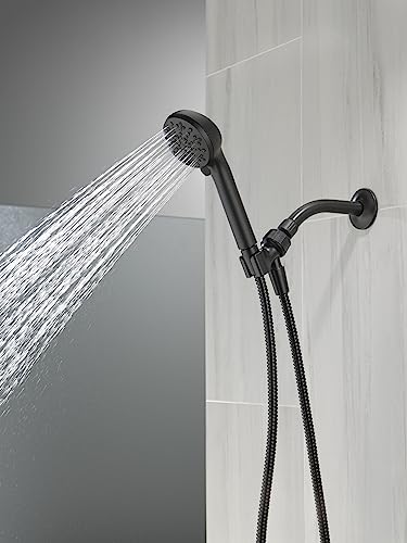 Delta Faucet 4-Setting Handheld Shower Head, Black Shower Head with Hose, Showerheads & Handheld Showers, Handheld Shower Heads, Detachable Shower Head, Hand Shower 1.75 GPM, Matte Black 75413BL - image 2