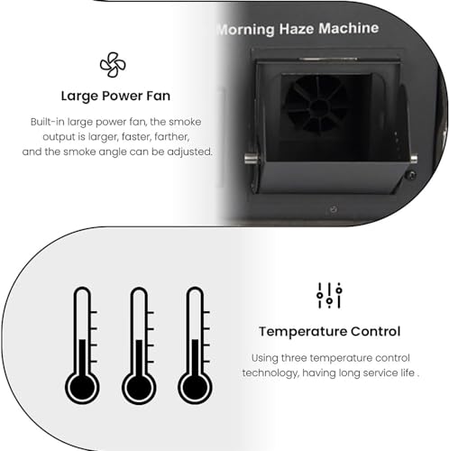 Máquina de Humo Profesional CHIPEL 1200W con Tanque de 5L, DMX 512 para Escenarios, Bares y DJ miniatura 5