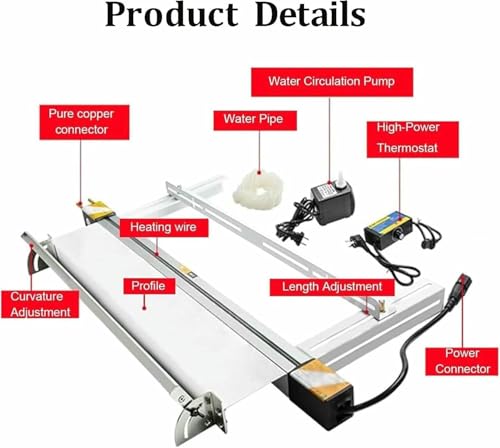 Machine de pliage en acrylique et PVC avec support de réglage d'angle - 5