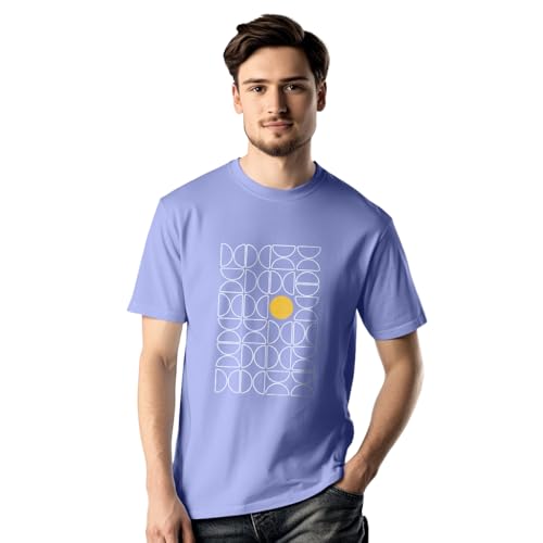 Image of Nobero Men's Regular Graphic Printed T-Shirt for Men | Soft Cotton | Classic Fit | Printed Casual Tshirt for Men