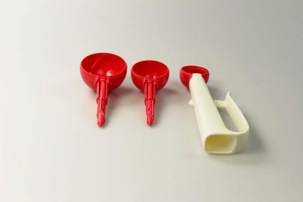 Tupperware Portionslöffel - Portionieren und Messen Trockener Lebensmittel Mehl Zucker Kakao - Abnehmbarer Ergonomischer Mechanismus - Kunststoff - 6.9x21.3 cm - Spülmaschinenfest Ideal Familie