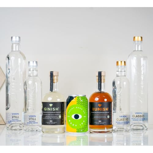 Image of urban platter Veen Natural Mineral Still Water from The Himalayas, 660 ml (Bottled from a Pristine Spring in Bhutan | Premium Glass Bottle | Pure and Pristine Himalayan Water)