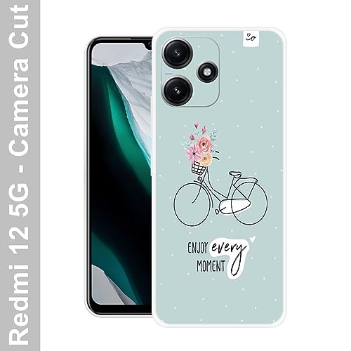 Image of Looy Mobile Cover for Xiaomi Redmi 12 5G Mobile Back Cover - Case for Xiaomi Redmi 12 Mobile Phone (Cycle)