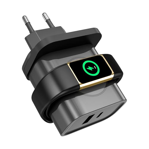 Chargeur rapide USB-C PD 25W double port pour montre Fitbit Luxe et iPhone