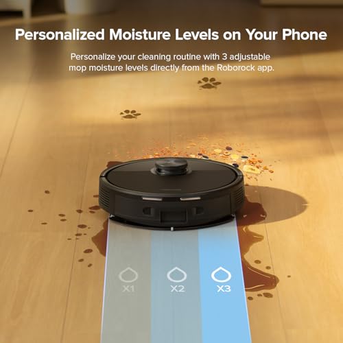 roborock q7 m5 robot vacuum and mop combo 10000pa hyperforce suction robotic vacuum cleaner dual anti-tangle system app-controlled mopping lidar navigation for pet hair and carpet black