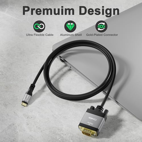 Câble USB C vers VGA 3 mètres Thunderbolt 3 4 iPhone 16 Mac