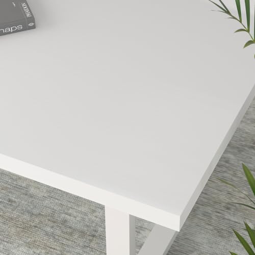 IBF 100 cm Weiß Industrial Couchtisch Wohnzimmertisch Sofatisch – Ansicht 6