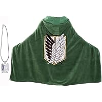 DACHENG disfraz ataque los titanes Manta con capucha Wings of