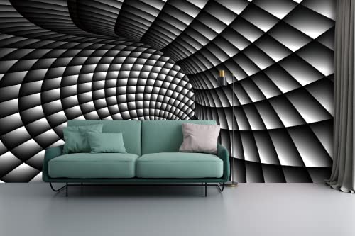 Flfk 3D Black And White Swirl Peel And Stick Wall Murals Self-Adhesive Abstract Wallpaper Large Poster Wall Painting For Living Room Bedroom Office Decoration 118"X78.7" #TOP1