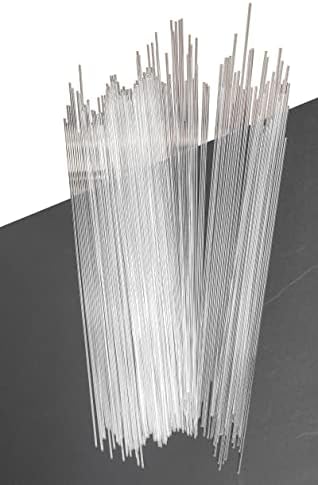 100pcs 1/16" x 12" Acrylic Dowel Rod Stick Clear Round Plastic Rod PLS90291 Brace Cable for Piping Craft Education Projects