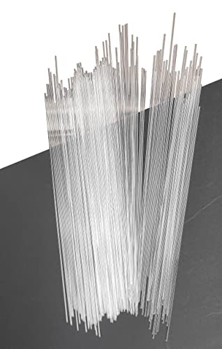 100pcs 1/16 x 12in Acrylic Dowel Rods Sticks, Clear Round Plastic Rods PLS90291 for Bracing Cabling Piping Crafts and Educational Projects