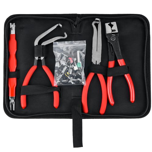 4 Pieces Electrical Disconnect Pliers for Cars, Automotive Electrical Terminal Connector Separator Removal Tool Remover, Electrical Connector Separator Tool Universal for Most Vehicles - Thumbnail 6