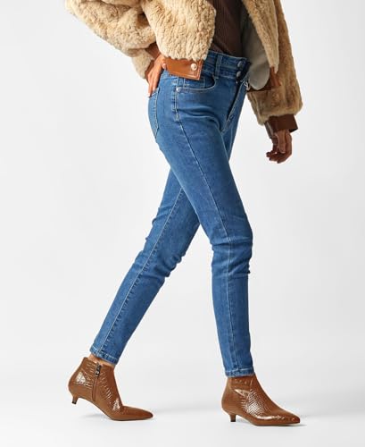 Aachcol Womens Pointed Toe Low Kitten Heel Ankle Boots Short Bootie Zipper Office Dress Basic Classic 1.4 Inches Heels3