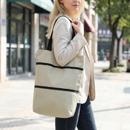 Bolsa de compra plegable con ruedas ajustables, carrito portátil de gran capacidad resistente 6