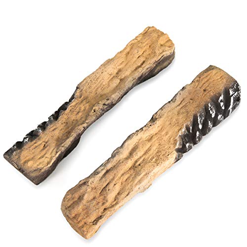 Avafort 10 Piece Gas Fireplace Logs, Ceramic Wood Gas Fireplace Log Set For Propane, Gas, Gas Inserts, Gel, Ethanol, Electric, Indoor, Outdoor Fireplaces, And Fire Pits (Large) #TOP6