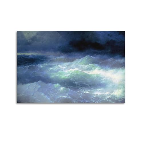Póster de Ivan Aivazovsky de Among The Waves 1898 para colgar en lienzo, 40 x 60 cm