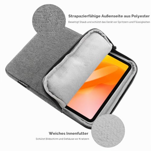 MoKo Tablet Tasche 13 Zoll Schutzhülle, Slim Sleeve für iPad/Galaxy – Ansicht 3
