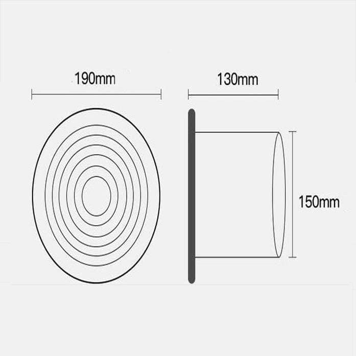 Miniatura 2 de HAILM Extractor, ventiladores de ventana con escape y entrada, ventilador de baño, unidad de ventilación del hogar, ventilador de techo de baño,