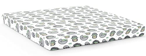 Jay Franco Star Wars The Mandalorian The Cutest Bounty Drap-housse 100 % coton pour lit double