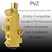 PV2 Brake Proportioning Valve Disc/Drum, Disc Front Drum Rear Brake, Lezhey 172-1353 Brass Universal Combination Proportioning Valve Compatible with GM Ford Street Rod Classic Truck & Car