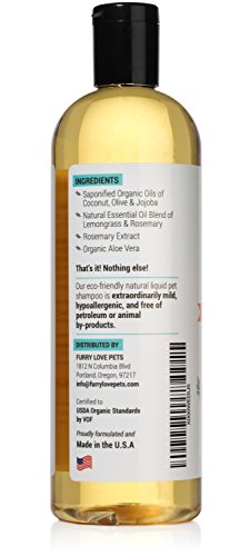 Certified-Organic-Pet-Shampoo-Natural-Hypoallergenic-Non-Toxic-For-Sensitive-Itchy-Skin-For-Dogs-Cats-Puppies-Guinea-Pigs-and-Rabbits-Concentrated-Formula-16-Ounce