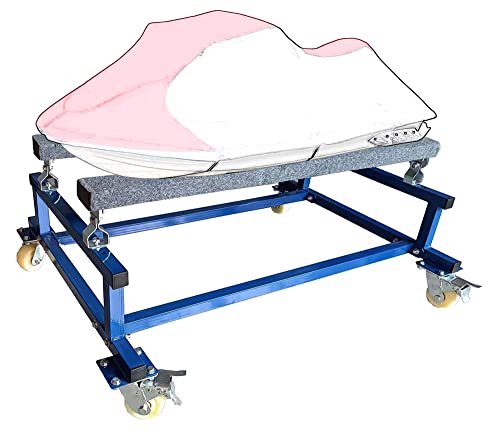 Watercraft PWC Dolly Jet Ski Stand Cart Boat Cradle Waverunner Trailer Trolley, Blue