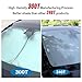 300T Sunshade for Tesla Model Y Model 3, Car Accessories 2025 for Tesla, Front Window Sunshade with Organizer Bag, Gifts for Tesla Owners (Black)