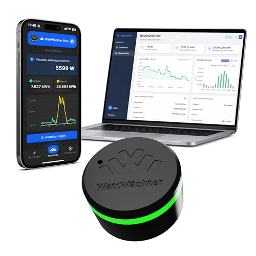 WattWächter Plus inkl. App IR Lesekopf für Stromzähler/SmartMeter/EHZ WLAN Volkszähler
