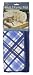 Envision Home 435900 Microfiber Dish Drying Mat, 16 by 18-Inch, Cobalt Plaid