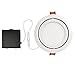 4" Ultra Slim Swivel LED Integrated Recessed Lighting Kit, 9 Watts, Energy Star, IC Rated, Dimmable, Wet Rated, White Finish, 4.25" Hole Size,91071