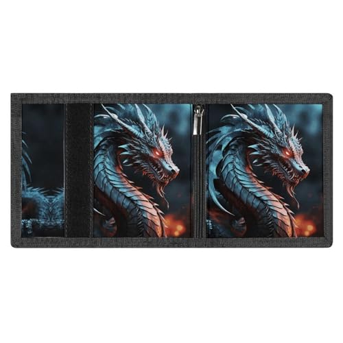 Dragon Trifold Wallet for Men - Money Clip Slim Wallets with Multiple Card Slots Minimalist Small Front Pocket Wallet for Everyday Carry4