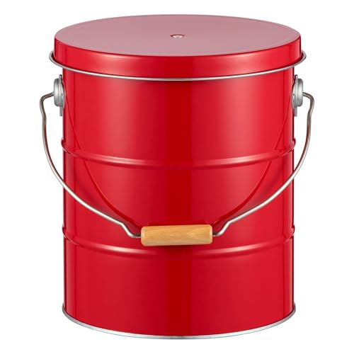 渡辺金属工業 オバケツタイプ ライスストッカー 5kg レッド