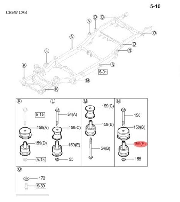 COPPIA BALESTRE +5CM POSTERIORI ISUZU D-MAX 2012> - Four X Rocker | Ricambi e accessori 4x4
