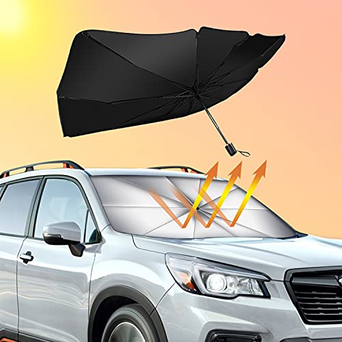 for Subaru Car Windshield Sun Shade, Blocks UV Rays Sun Visor Protector, Foldable Sunshade for Ascent Crosstrek Forester Impreza Legacy Outback WRX BRZ Tribeca Baja