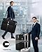 MATEIN Mens Garment Bags for travel, Large Travel Suit Bag Up to 7 Suits with Strap, Wrinkle Free Carry On Garment Bags for Hanging Clothes, Business Suitcase Luggage Bag Fit 17.3 Inch Laptop, Black