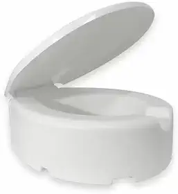 Assento Vaso Elevado Alto 13,5 Idoso Pós Cirurgia C/Tampa