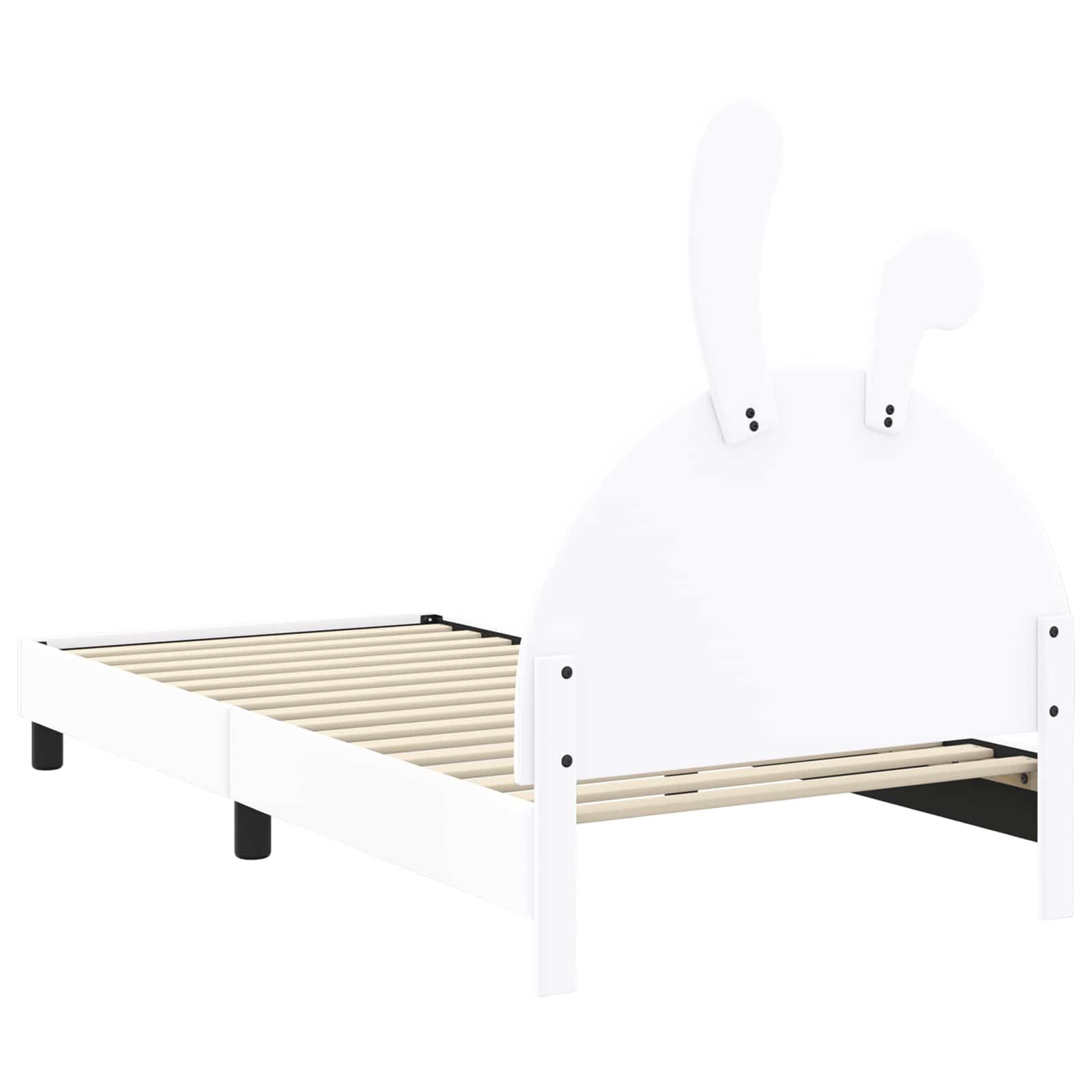 IKAYAA Cama para Niños 80 x 200 cm Estructura de Cama Infantil para Dormitorio Blanco Type-2