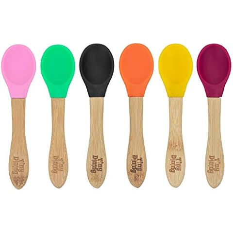 Tiny Dining Bamboo Silicone Spoons Set Cover