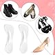 lasuroa 2 Paar Einlegesohlen für High Heels, 3/4 Selbstklebend Gel-Einlegesohlen für Damen High Heels-Komfort-Pads Gewichtsverlagernde Schuheinlagen zur Verwendung bei Plattfüßen (Transparent)